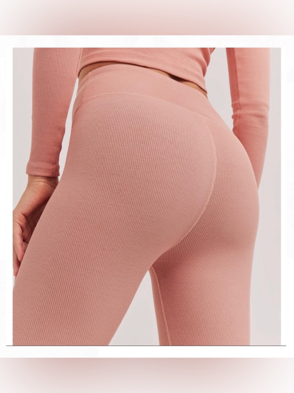 Pact Ribbed High Waist Legging